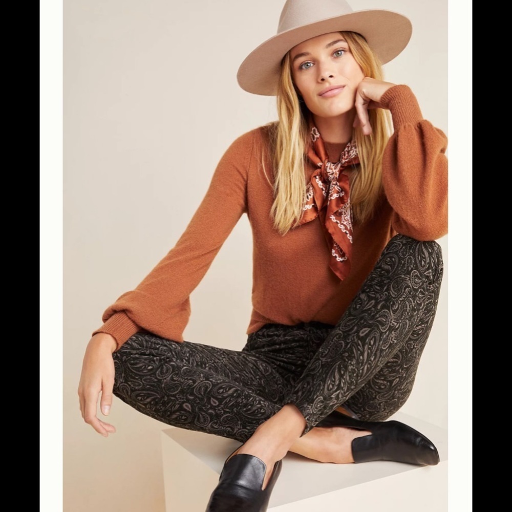 SALE NWT Anthropologie AG Stevie Velvet High Rise Jeans